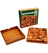 BSIRI Pentominoes Board Logic Puzzle Desk Toys Brain Games Cube Magic Educational Teaser Challeng...