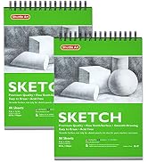 Artists Sketch Books, 9 x 12 Shuttle Art 160 Sheets of Sketch Paper pad Ideal for Drawing and Sch...