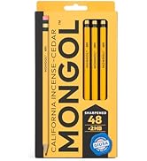 Mongol Classic Incense Cedar #2 Pencil - 48-Pack - Pre-sharpened, European Graphite Core, US Grow...