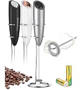 SIMPLETASTE Milk Frother Handheld Electric Foam Maker Battery Operated | Drink Mixer with Stainle...
