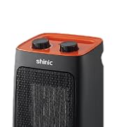 shinic Space Heater with Thermostat, 1500W/750W Portable Small Ceramic Electric Heater, PTC Fast ...