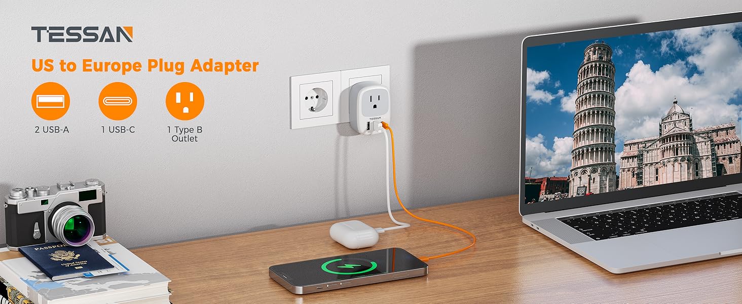 TESSAN travel adapter