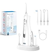 Reva Oral Irrigator for Teeth Cleaning, 300ML Water Tank, 360° Rotatable Nozzle, IPX7 Waterproof,...