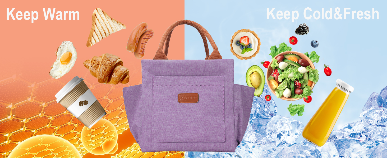 lunch box women purple insulated lunch bag lunch box cooler lunch box with bottle holder