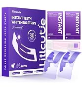 Litlcutie Purple Teeth Whitening Strips, 7 Treatments Teeth Whitening Kit, Color Correction + Whi...
