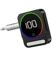 LOFICOPER Bluetooth 5.3 AUX Adapter for Car, Wireless Bluetooth Audio Receiver, Noise Cancelling ...