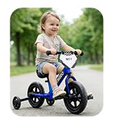 KRIDDO 2-in-1 Kids Tricycle and Toddler Balance Bike 2 Year Old, Detachable Pedals and Stowable T...