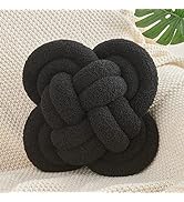 Xiashrk Knot Pillow Ball, Decorative Throw Pillows with Soft Lamb Fleece Fabric for Bed Living Ro...