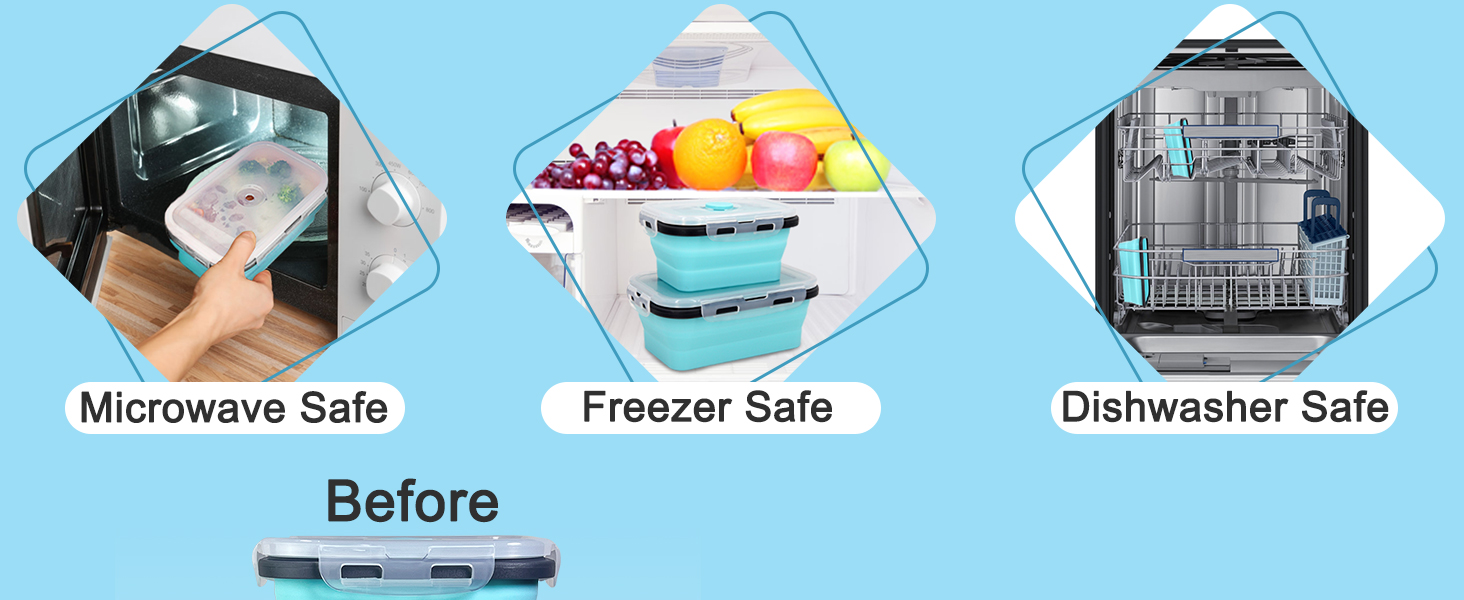 collapsible food contaniers
