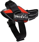 ShawnCo Essential Pro Dog Harness, No-Pull Pet Vest with 3 Leash Clips and Removable, Reflective ...