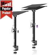 OUKMIC Studio Monitor Stands Clamp On Desktop Speaker Stand Pair