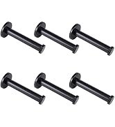 Vanloory Bath Towel Hooks, 6 Pack Long Coat Hooks, Sturdy Wall Mounted Robe Hook, SUS 304 Stainle...