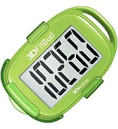 3DFitBud Simple Step Counter Walking 3D Pedometer from 3DActive with Clip & Lanyard - A420S