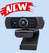 Angetube 4K Webcam for PC w/Microphone, USB Web Cam Built-in Privacy Cover | PDAF Auto Focus,