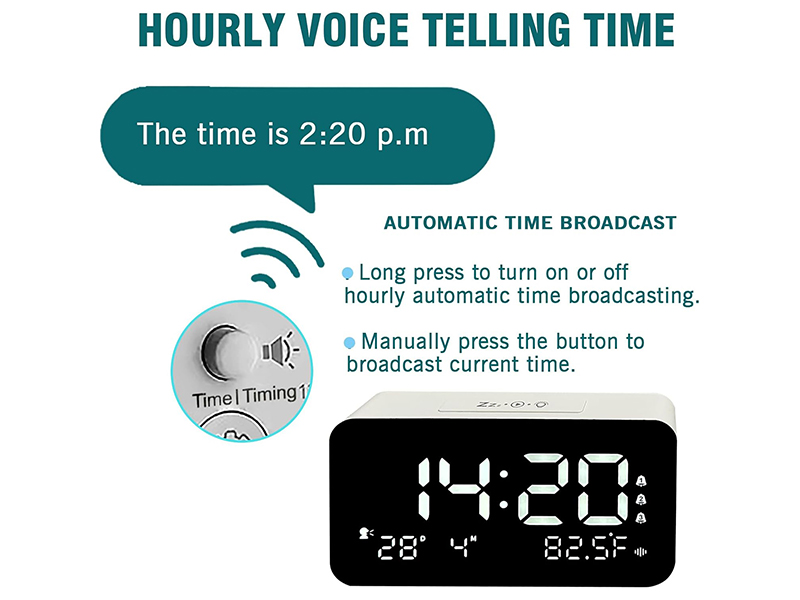 Hourly telling time for the blind low vision people