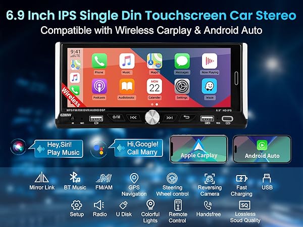 Single Din Car Radio