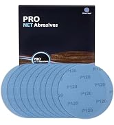 SPEEDWOX Mesh Abrasive 9 inch Drywall Sander Sandpaper 120 Grit 10pcs Dust-Free Hook and Loop Dry...