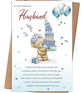 gerdiny Husband Birthday Card, Happy Birthday Card Gifts for Husband from Wife, Husband Birthday ...