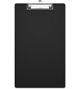 Macroclo Legal Size Large Clipboard, Black Plastic 8.5 x 14" Clipboards for Lawers, Low Profile C...