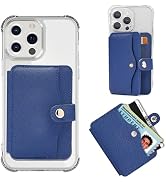 M-Plateau Card Holder, Wallet for Men Phone Wallet Stick on with Slim 3M Sticker Match iPhone 14 ...