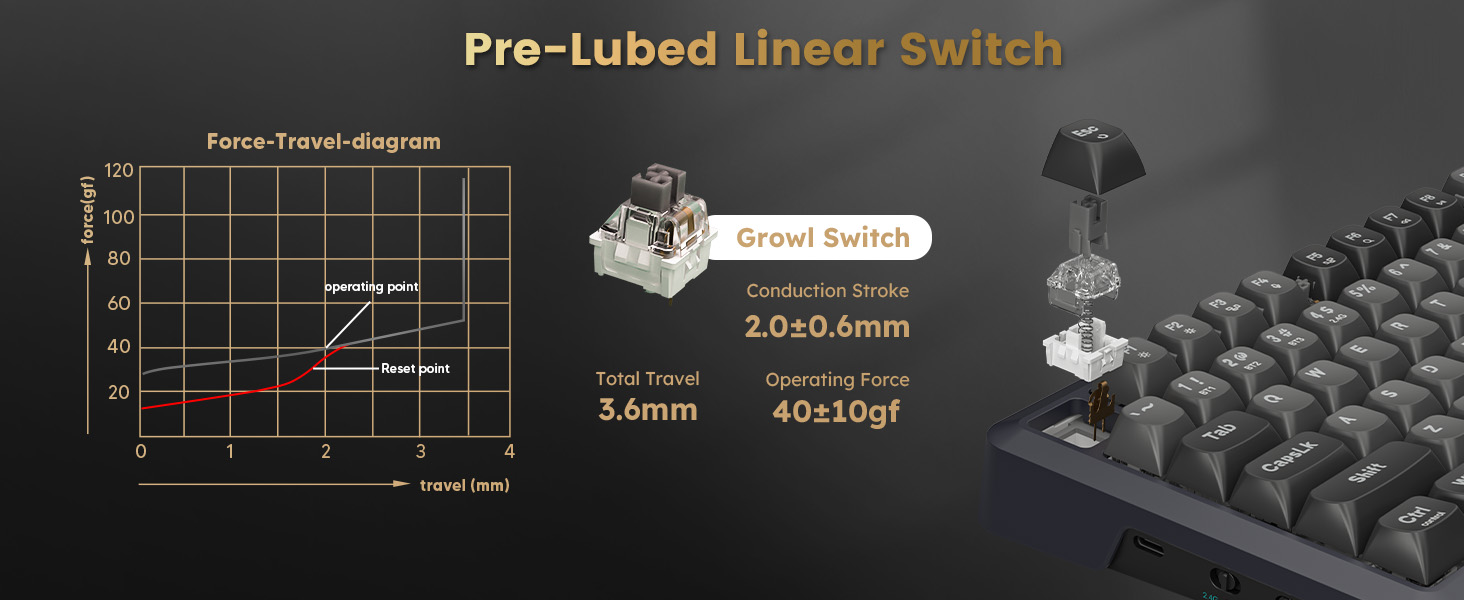 pre lubed linear switch