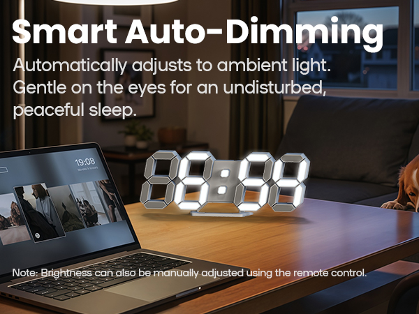 led digital wall clock