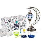 Turkish Mosaic Moon Lamp Making Kit | DIY Colorful Glass Decorative Table Desk Light | Craft Kit ...