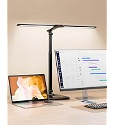 CHARYJOD LED Desk Lamp for Office Home, Height Adjustable Architect Desk Light with USB Adapter, ...