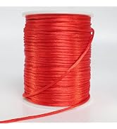 2 mm x 330 Feet Satin Nylon Cord, Silky Smooth Nylon String for Jewelry Making Bracelet Necklaces...