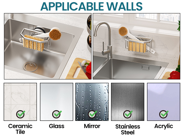 sponge holder for kitchen sink suction