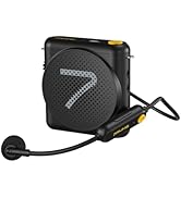 7RYMS WA1 Wireless Voice Amplifier for Teachers with Headset Microphone, Wireless Portable Amplif...