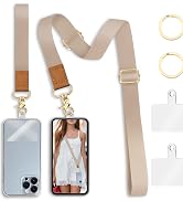 Yonlevres Phone Lanyard Crossbody Strap, Cell Phone Lanyards for around the Neck Wristlet Wrist S...