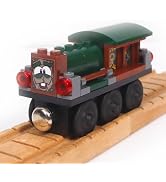 ZANY TRAINS - Brick Built Wooden Train - Wooden Train with Baseplate Compatible with All Block Br...