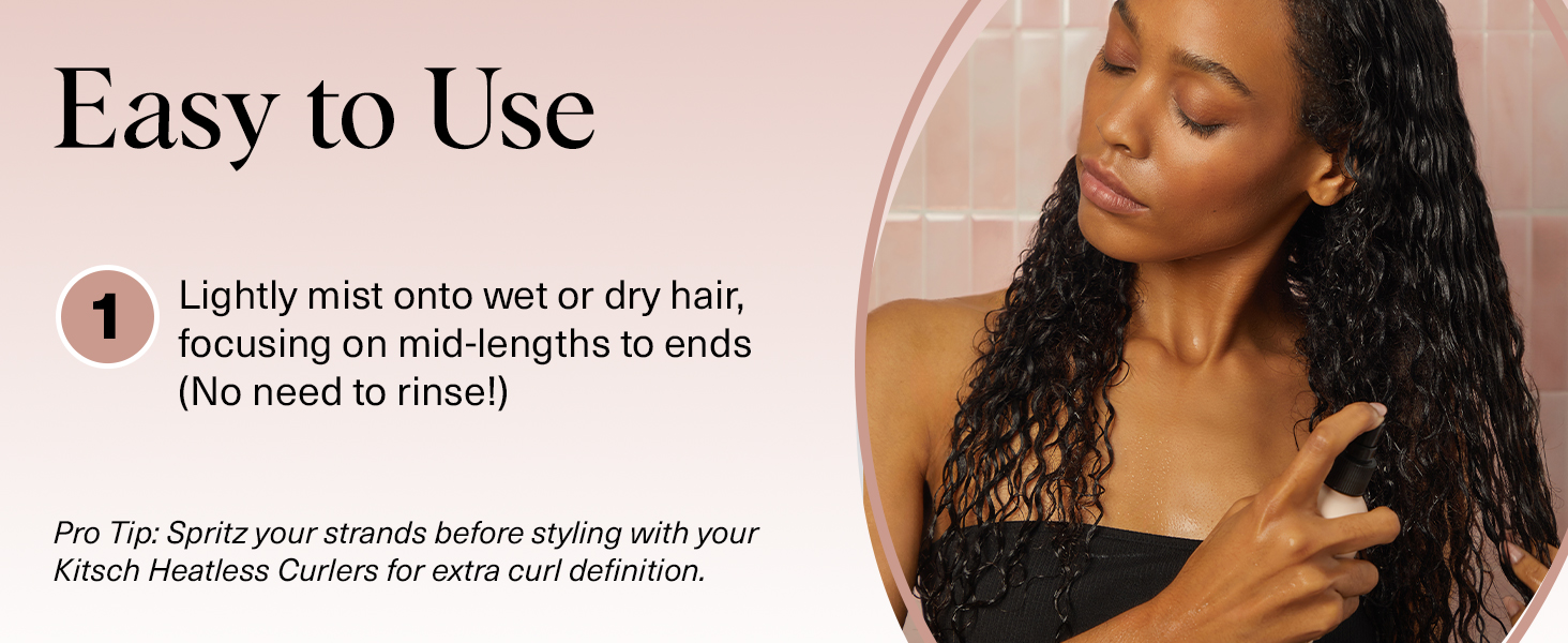 Detangler Spray for Wavy, Fine, Dry & Damaged Hair, Sulfate-Free Frizz Control for Women, Men & Kids