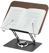 comfoyar Adjustable Book Stand for Reading, Foldable Textbook Reading Stand with 360° Swivel Base...