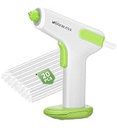 WorkBless Cordless Hot Glue Gun: Glue Gun and 20PCS 0.28'' Mini Sticks Set - Glue Gun Cordless & ...