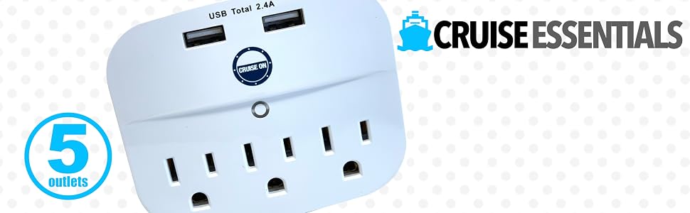 Cruise Power Strip No Surge Protector Non Surge Protection