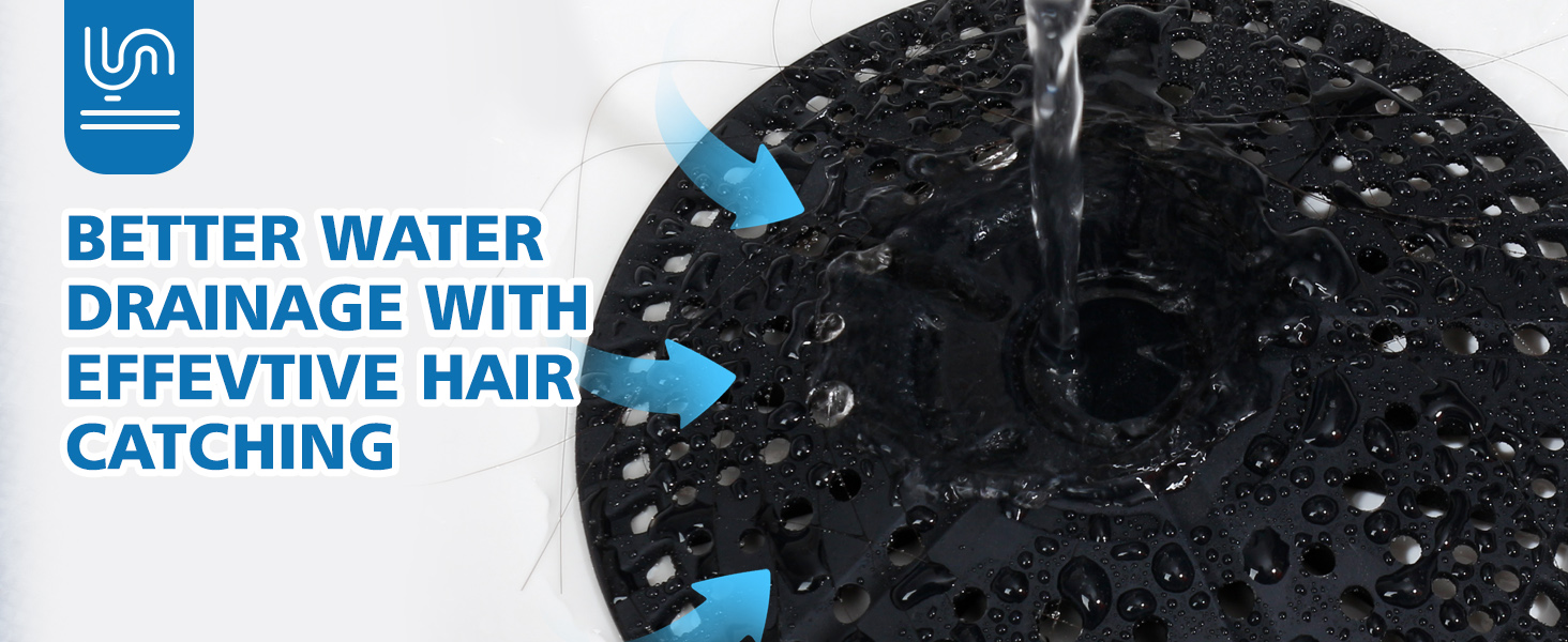 black shower drain cover