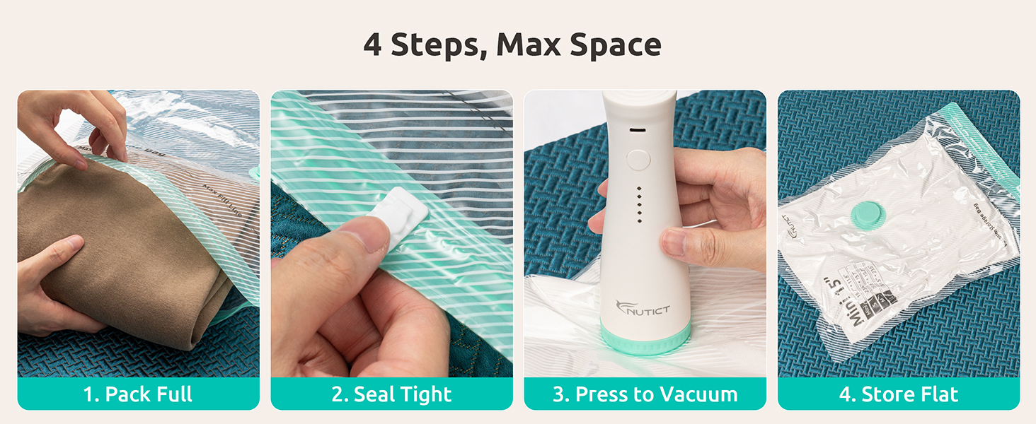 travel vacuum storage bags with pump