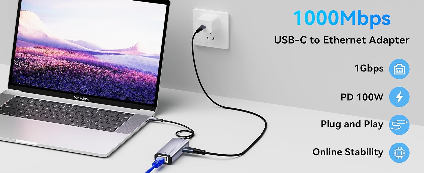USB-C to Gigabit Ethernet Adapter