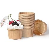 Nax Caki Parchment Brown Cupcake Liners 100pcs Standard Size, Muffin Baking Wrapping Packaging Cu...