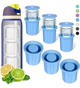 Ice Cube Tray for Owala FreeSip Bottle 24-40oz, No White Residue, Easy Fill and Release Ice Maker...