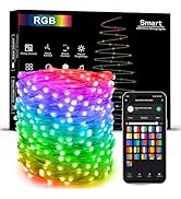 Brizled Smart Fairy Lights, 66FT 200 LED WiFi Smart Christmas Lights App Controlled, RGB Color Ch...