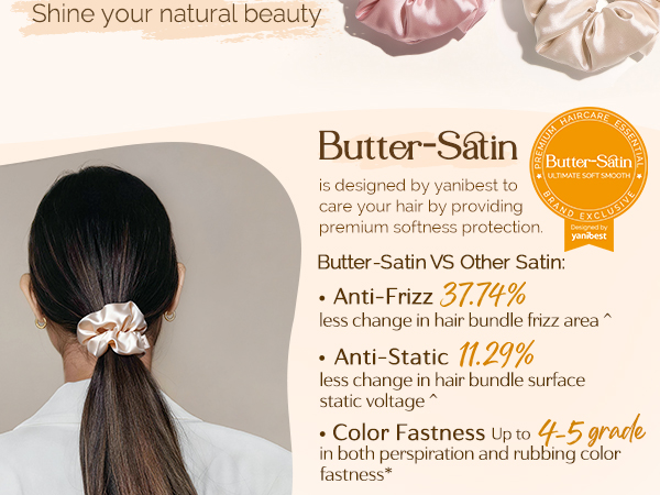 Yanibest 8 Pcs Satin Scrunchies
