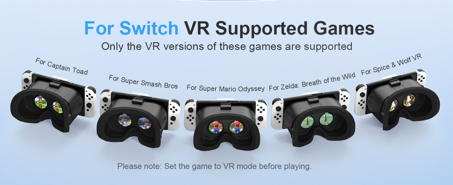 Upgraded VR Headset for Nintendo Switch