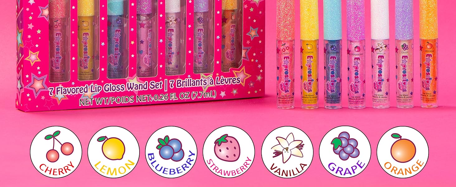 glossy lip makeup for kids