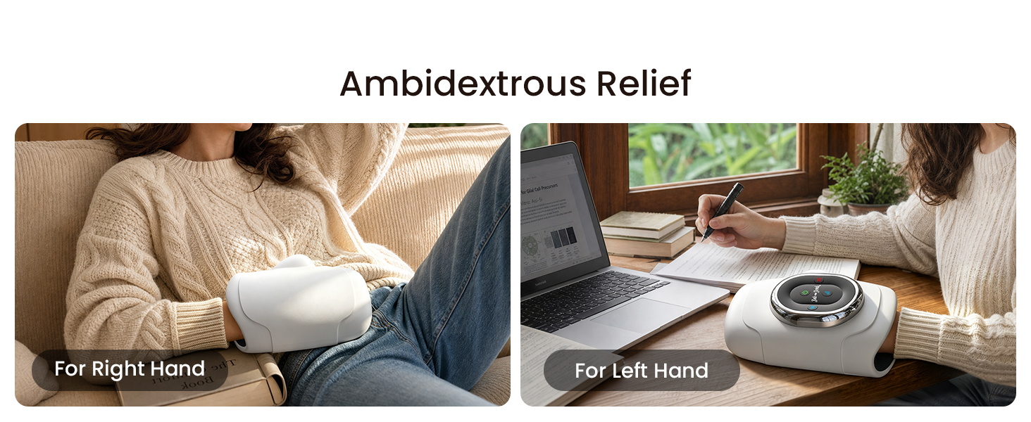 professional hand massager for arthritis and carpal tunnel with heat and compression UL certified