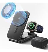 ESR 3 in 1 Charging Station for Apple, Qi2.2 25W MagSafe Charger with CryoBoost, Phone-Cooling Wi...