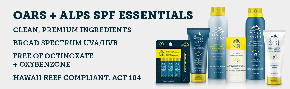 Oars alps, spf, sunscreen, sunblock, body lotion, aloe vera, oars and alps, sunburn, sun protection