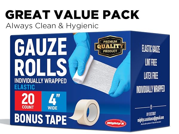 Premium quality gauze rolls, rolled gauze, gauze wrap